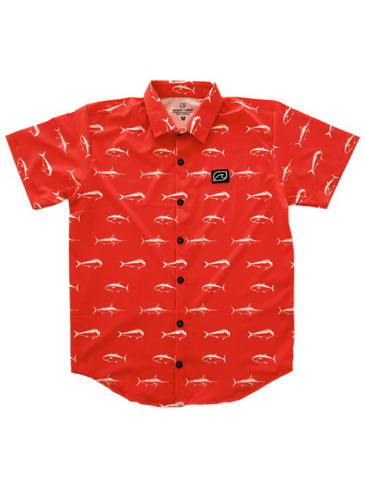 Camisa Button Down Ocean Vibes – Red Tuna