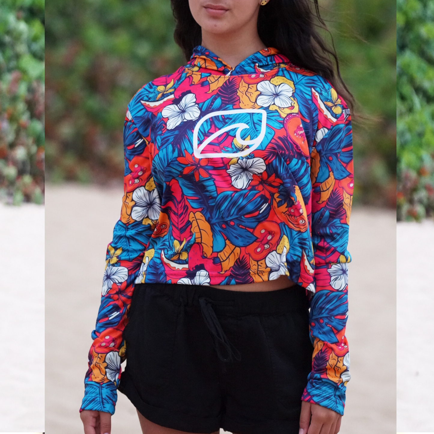 OV KIDS CROP HOODIE RASHGUARD