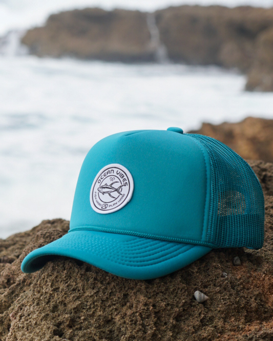 FISH HARD 🌊 PLAY HARD TRUCKER CAP